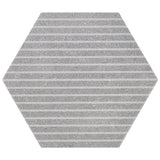 Texstone Gray Hexagon Matte Porcelain Tile - Lux Tile