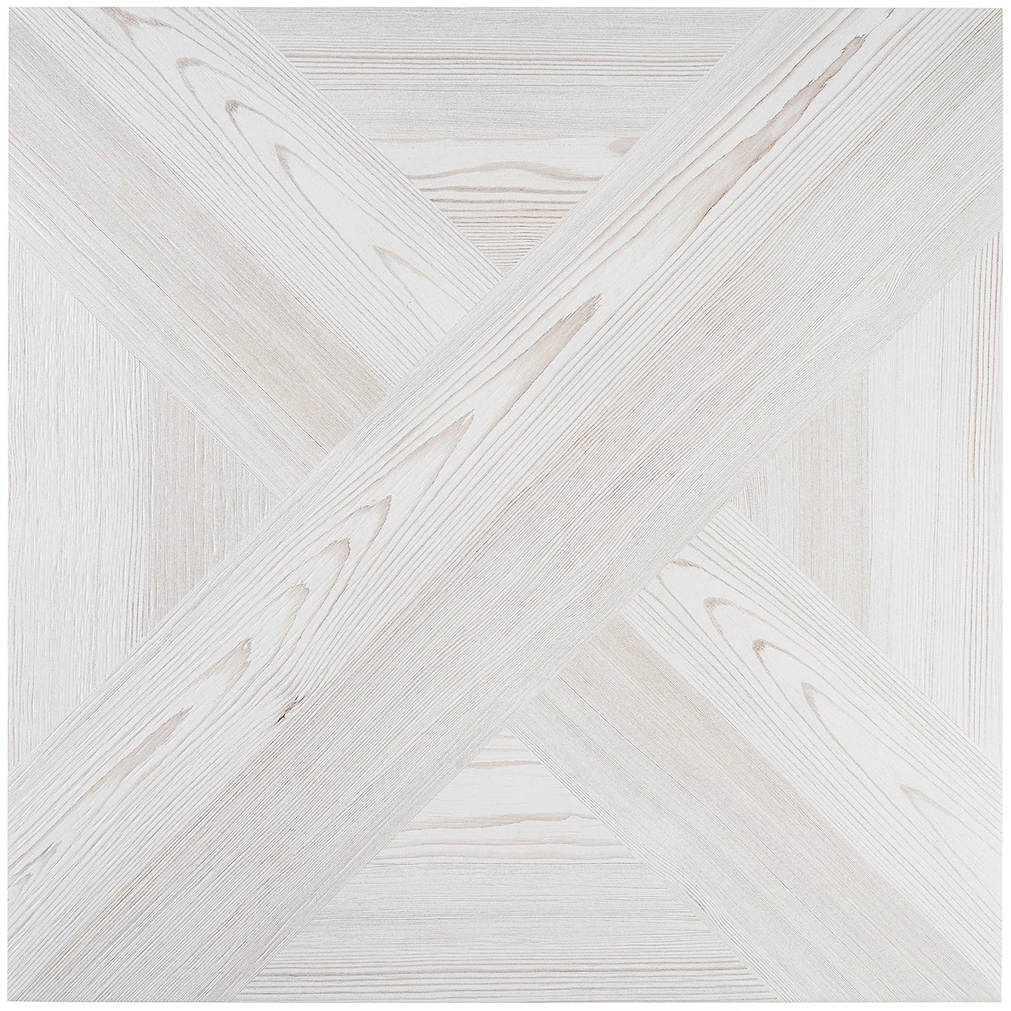 Mandorla White 24x24 Matte Wood Look Porcelain Tile