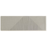 Lux Tile Enigma Gray Pearl 2x8 Textured Polished Ceramic Subway Tile
