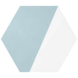 HexArt Pop Turquoise 8" Hexagon Matte Porcelain Tile - Lux Tile