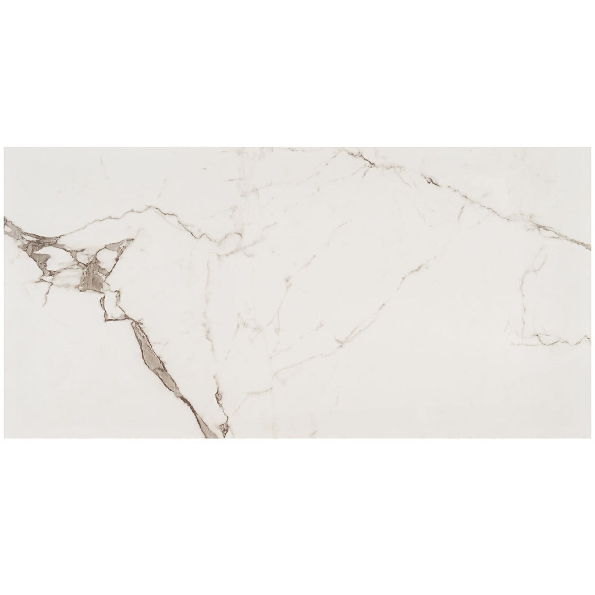DreamStone Statuario Venato White 24x48 Polished Porcelain Tile