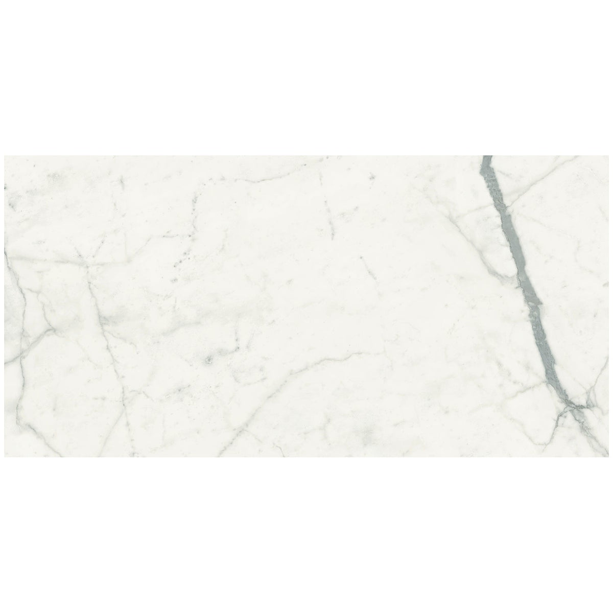 TileBar Marmi Slim Bianco Venato 30x60 Polished Porcelain Slab