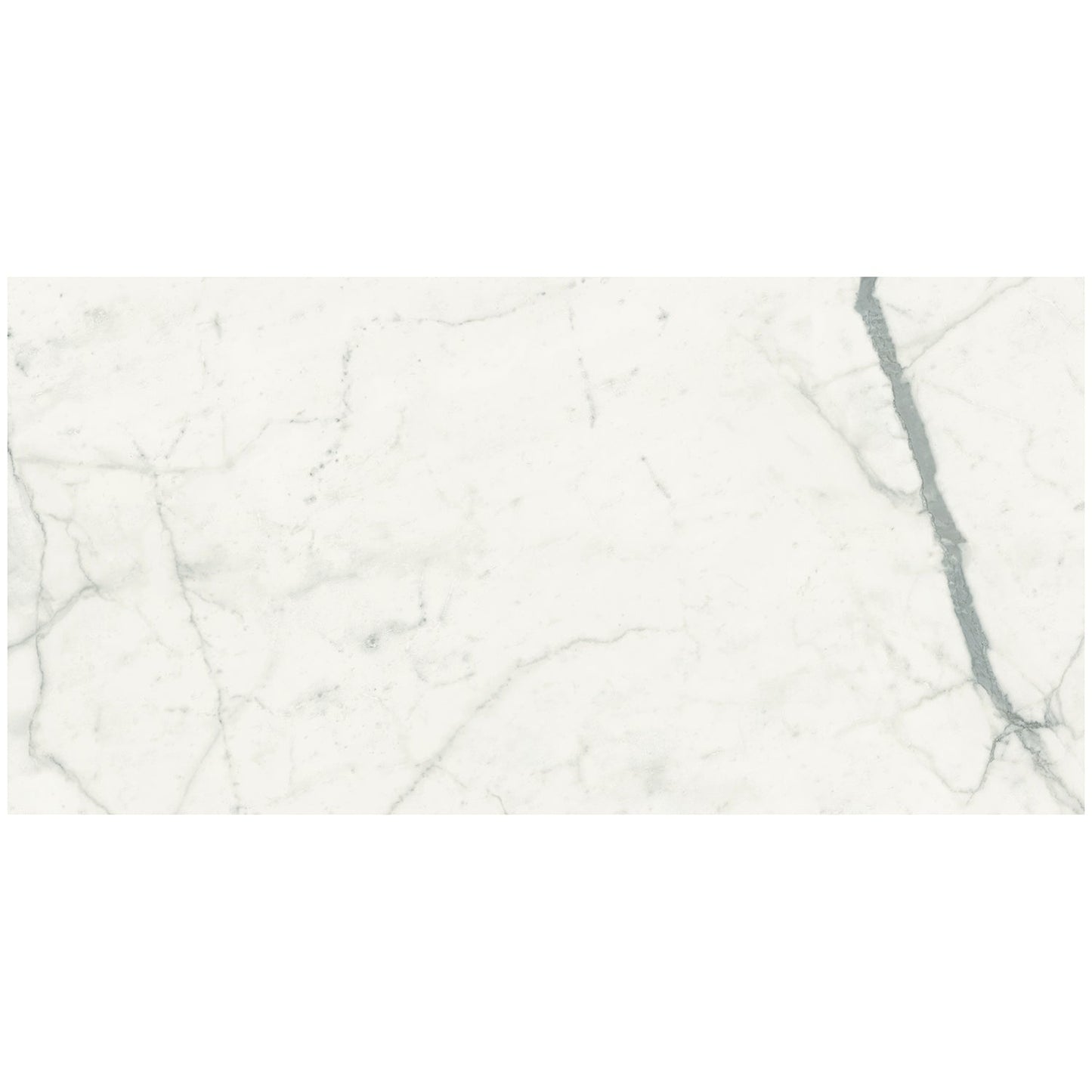 TileBar Marmi Slim Bianco Venato 30x60 Polished Porcelain Slab