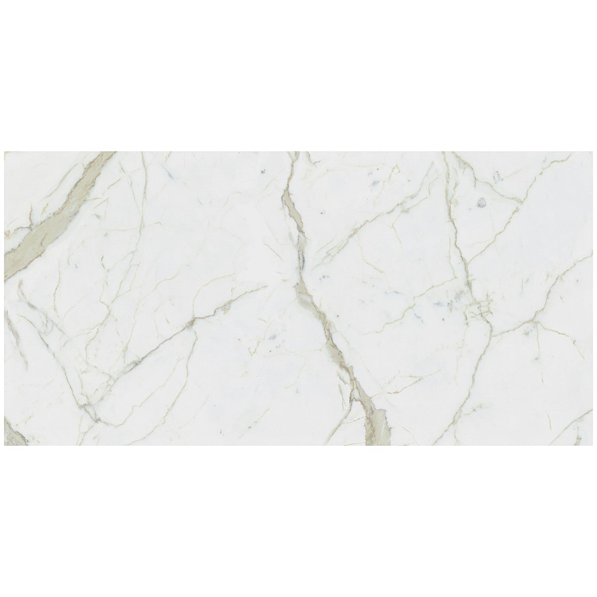 TileBarXL Marmi Slim Calacatta White 30x60 Polished Porcelain Slab