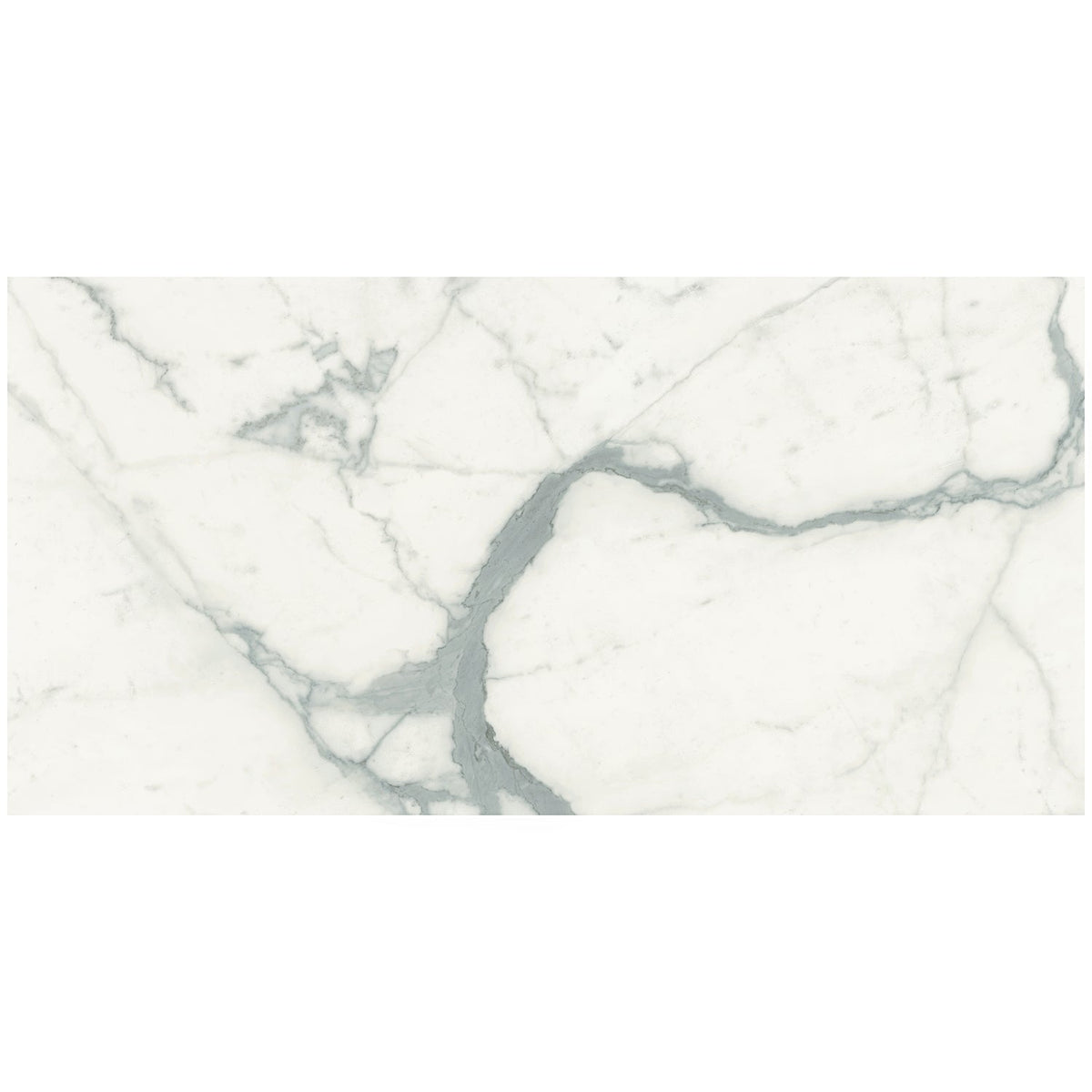 TileBar Marmi Slim Bianco Venato 30x60 Polished Porcelain Slab