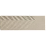 Lux Tile Enigma Gray Pearl 2x8 Textured Polished Ceramic Subway Tile