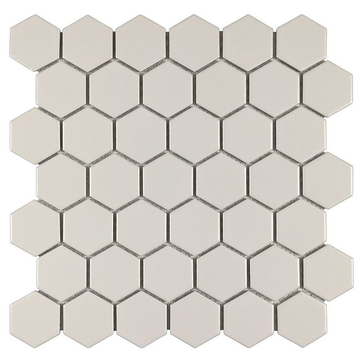 Serenity Pearl Beige 2" Hexagon Matte Porcelain Mosaic Tile - Lux Tile