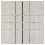 Serenity Pearl Beige 2x2 Matte Porcelain Mosaic Tile - Lux Tile