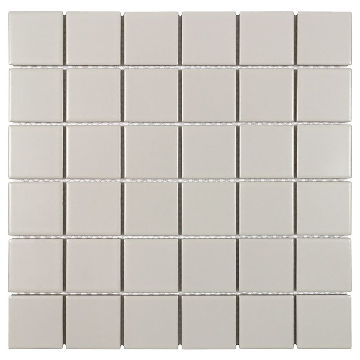 Serenity Taupe Gray 2x2 Matte Porcelain Mosaic Tile - Lux Tile