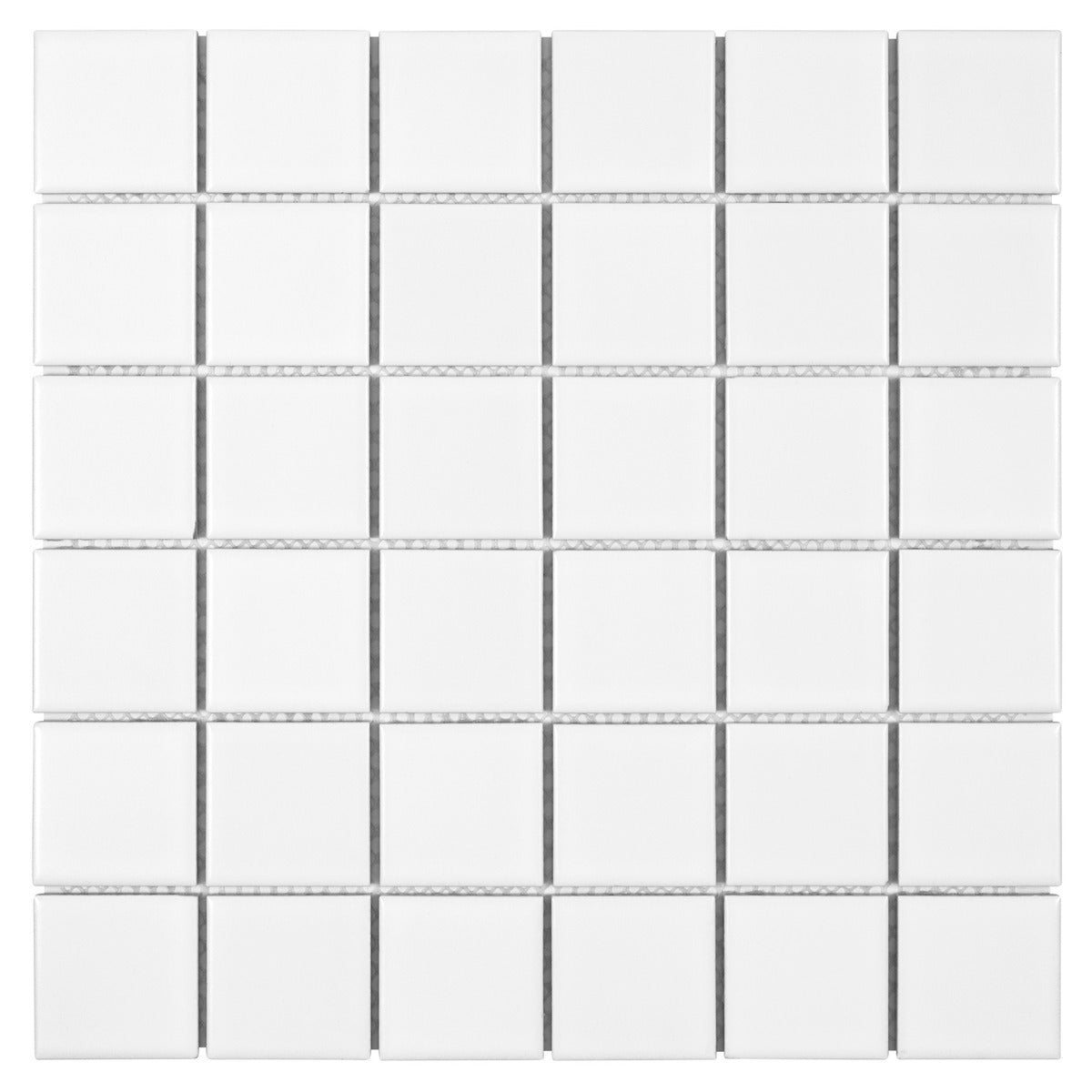 Serenity White 2x2 Matte Porcelain Mosaic Tile - Durable and Stylish