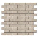 Karo Sand Beige 1x2 Brick Matte Porcelain Mosaic Tile