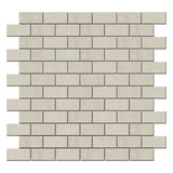 Karo White 1x2 Brick Matte Porcelain Mosaic Tile