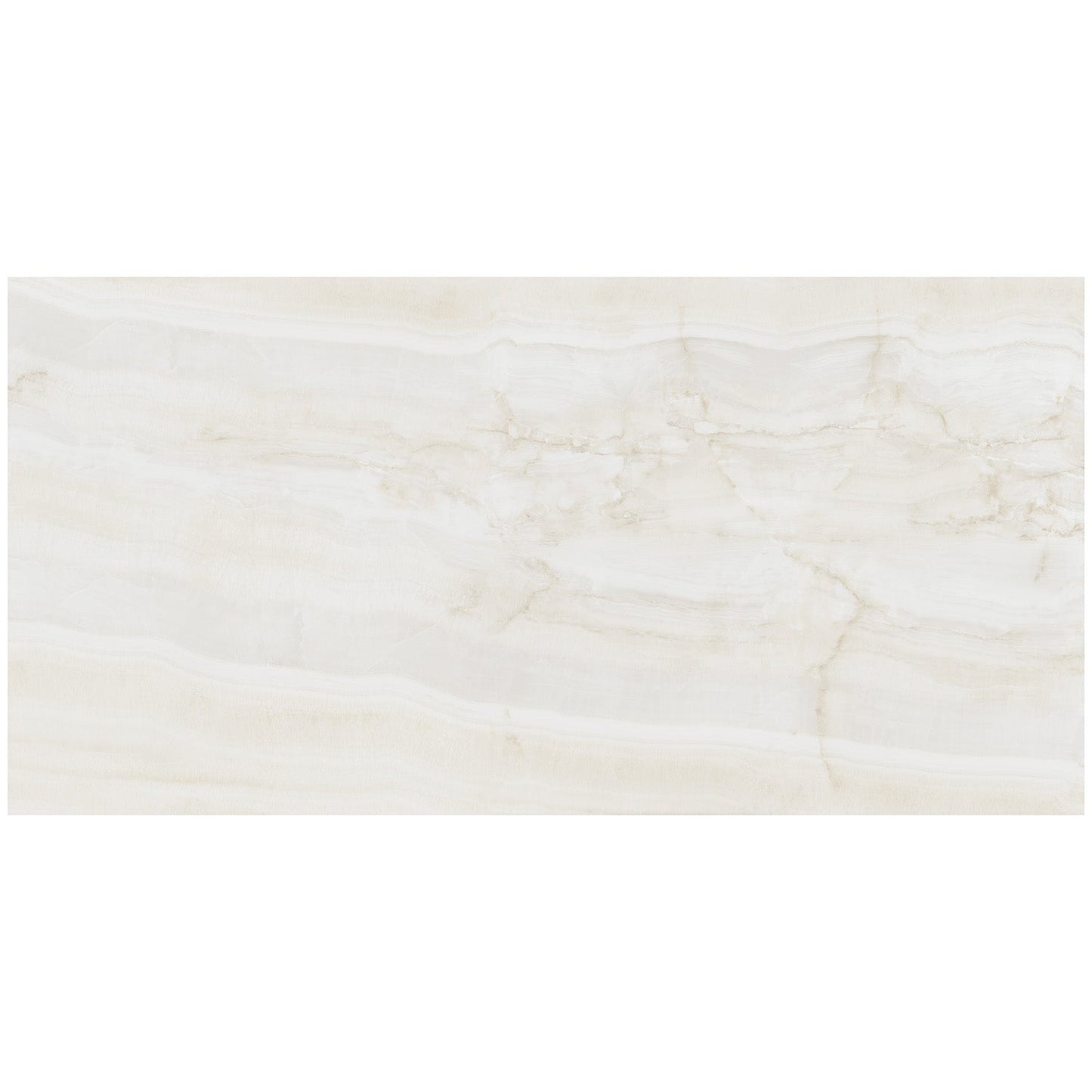 Lux Tile Marmi Slim Onice Perla 60x120 Polished Porcelain Slab