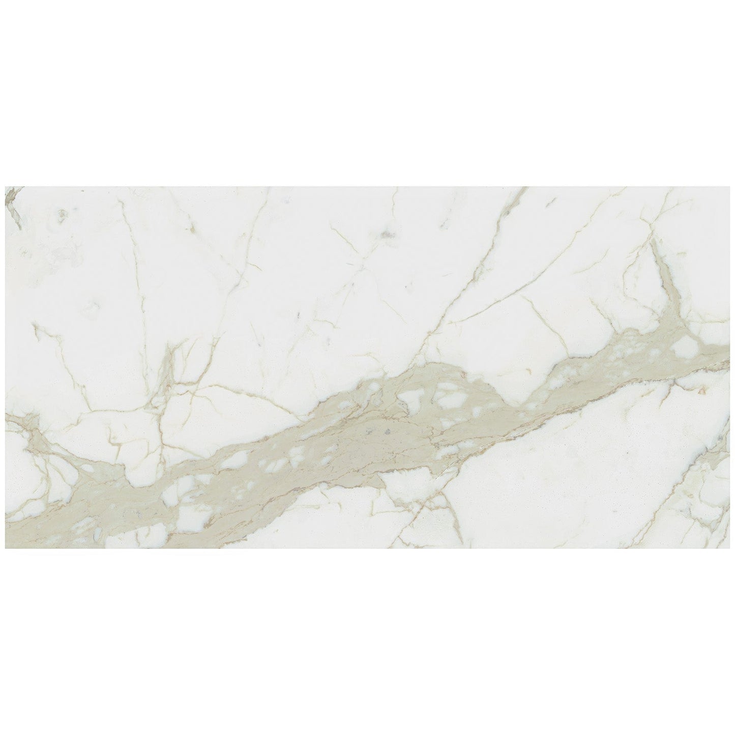 TileBarXL Marmi Slim Calacatta White 30x60 Polished Porcelain Slab