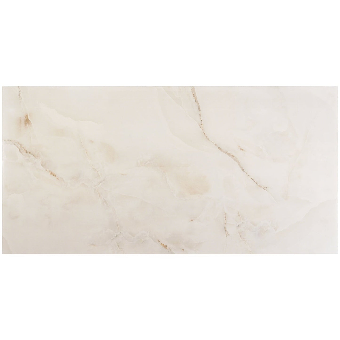 Lux Tile Lumina Onyx Pearl Beige 24x48 Polished Porcelain Tile