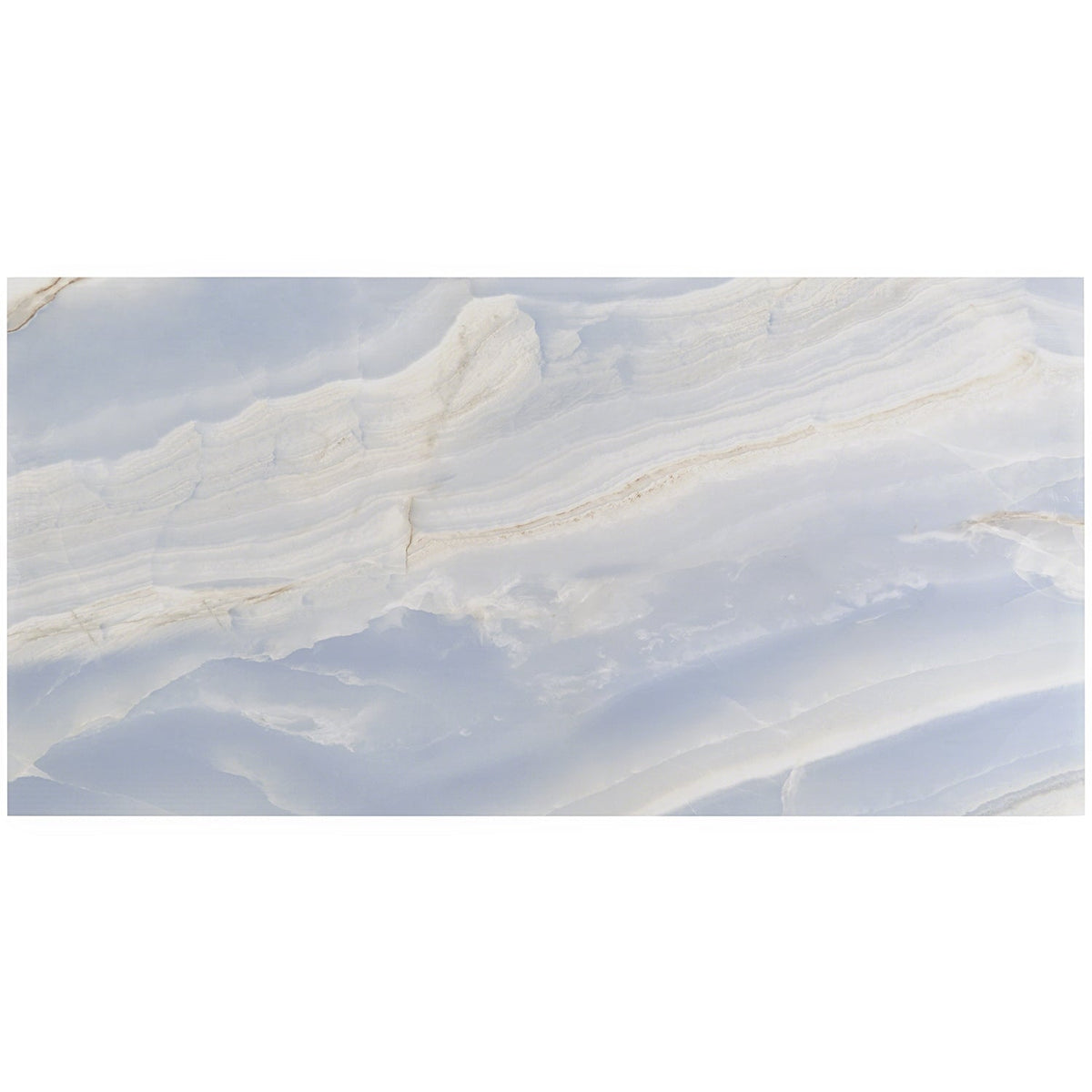 Tilebar Lumina Onyx Blue 24x48 Polished Porcelain Tile