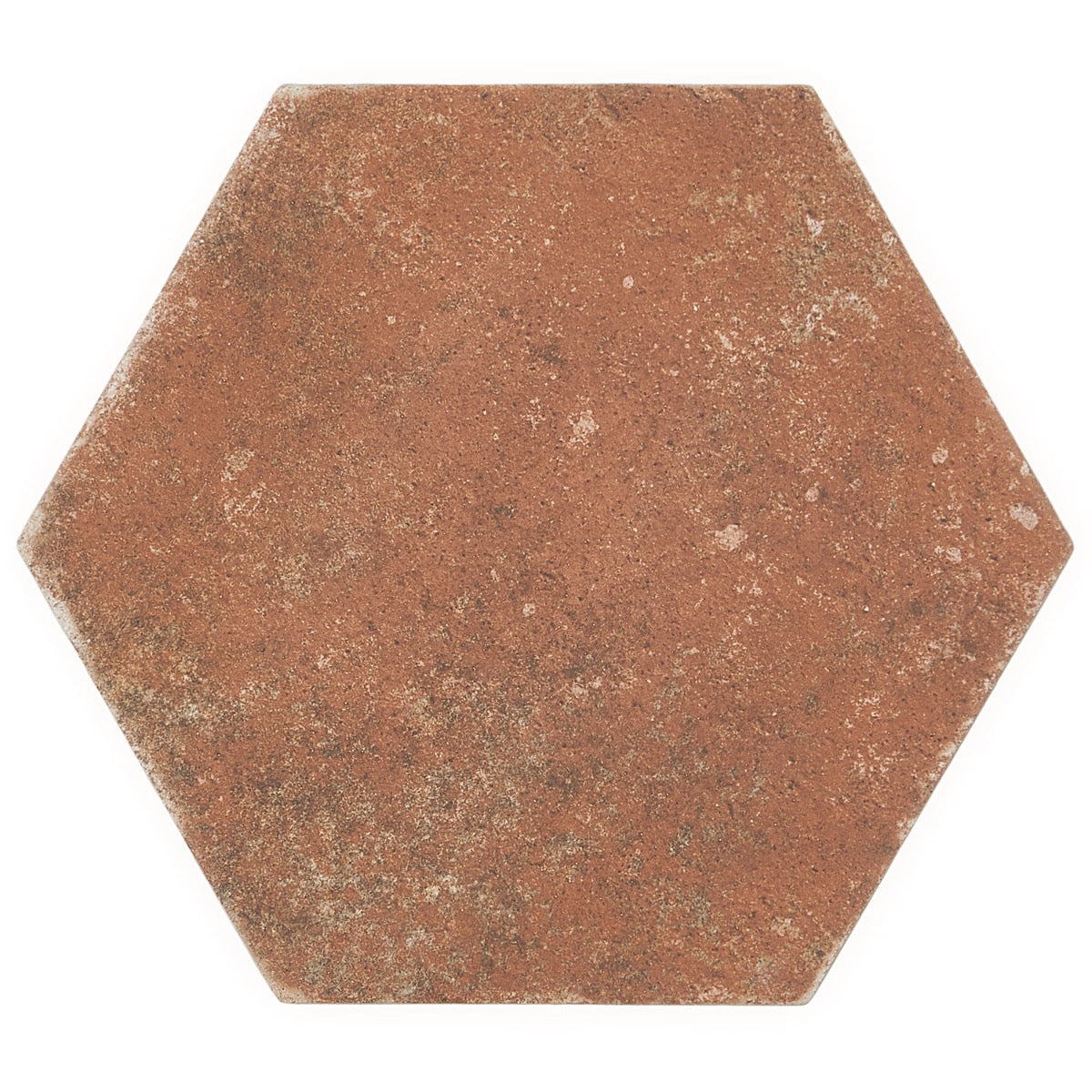 Lux Tile Terra Pompeii Marron 8" Hexagon Matte Porcelain Tile