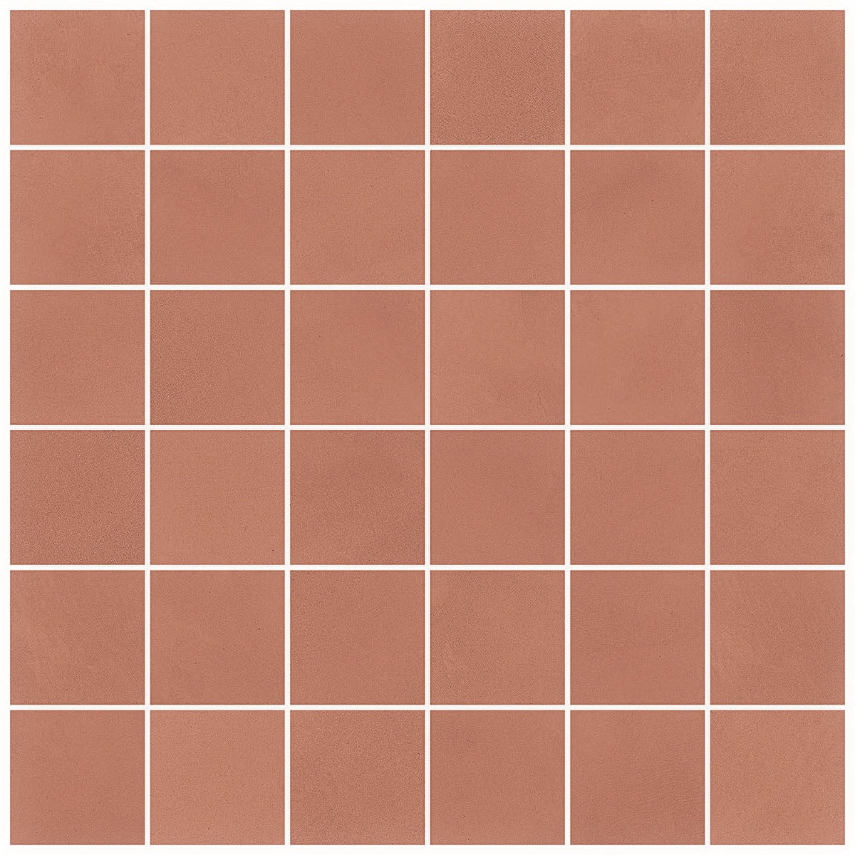 Clay Grace Red 2x2 Matte Porcelain Mosaic Tile