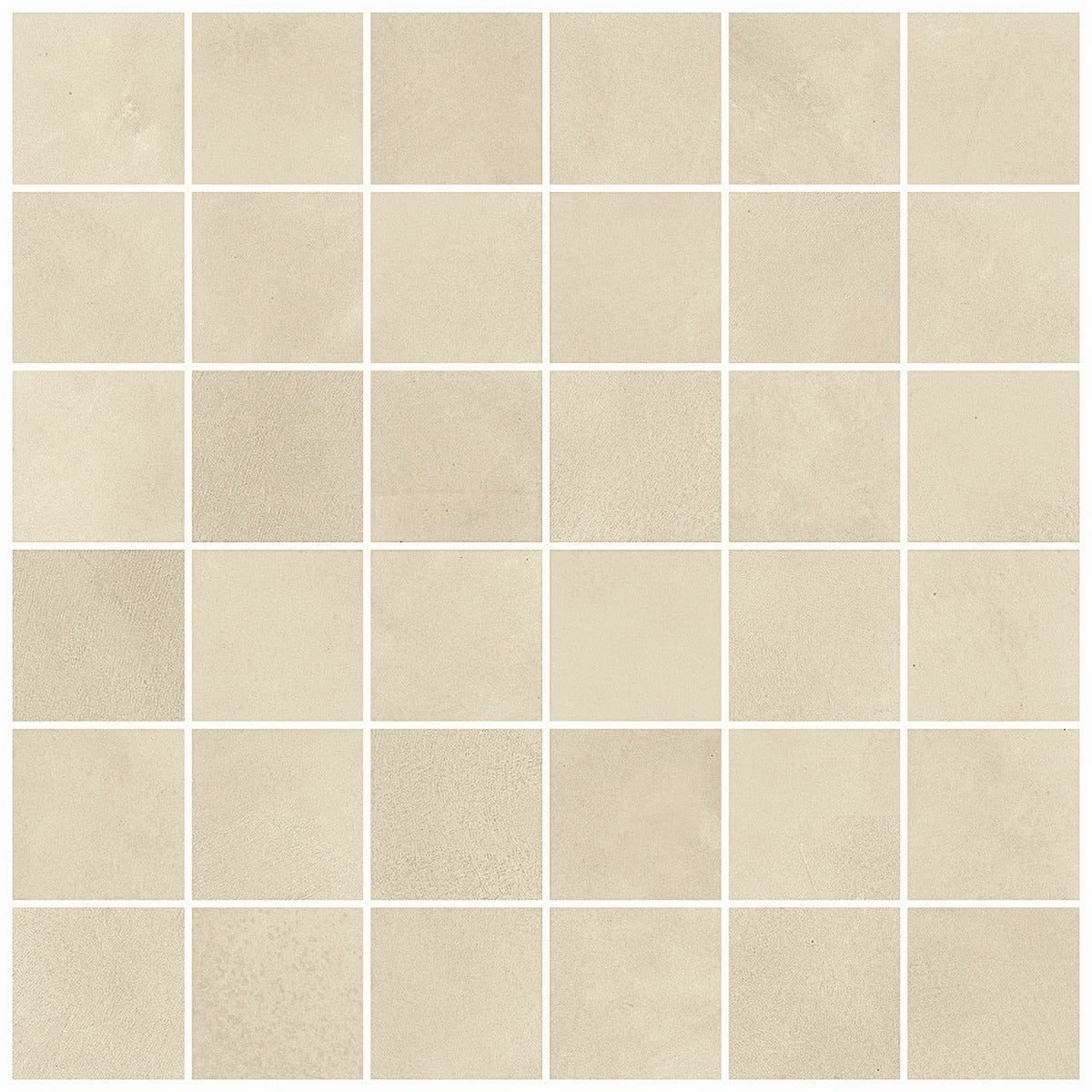 Clay Shy Beige 2x2 Matte Porcelain Mosaic Tile - Lux Tile