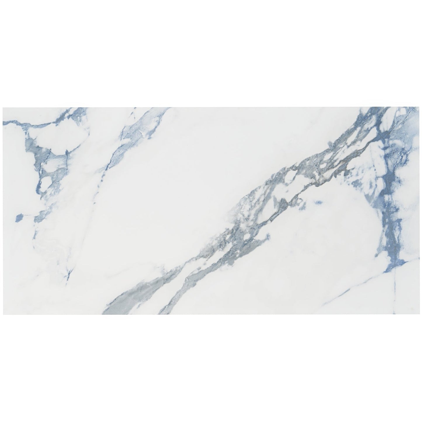 Calacatta Azur Matte Porcelain Tile 12x24 - Lux Tile
