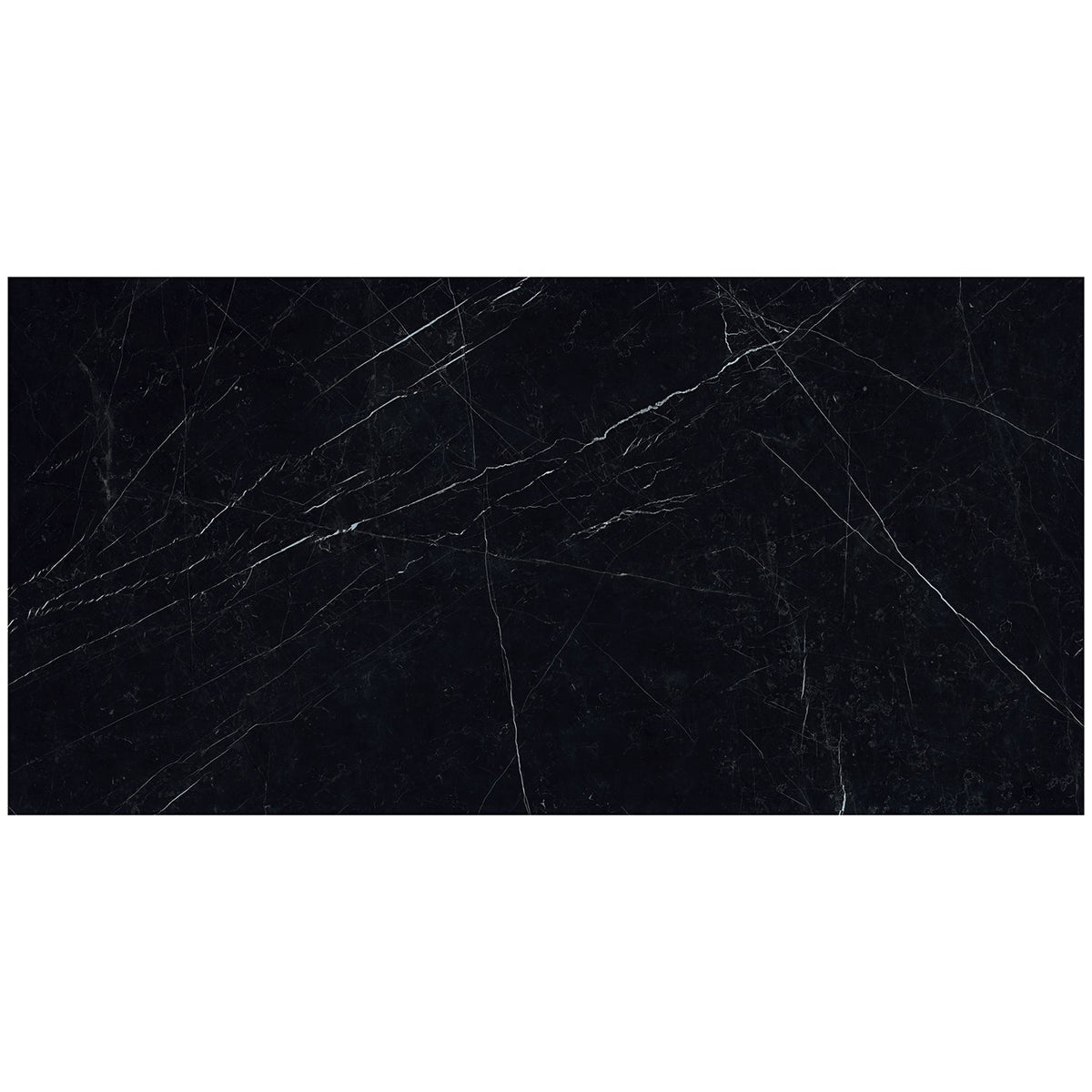 TileBarXL Marmi Slim Black Marquina 30x60 Polished Porcelain Slab
