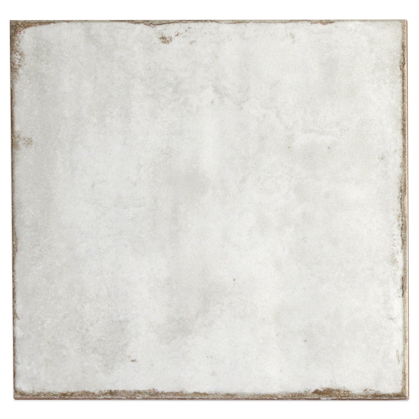 Angela Harris Dunmore Blanco 8x8 Polished White Ceramic Wall Tile