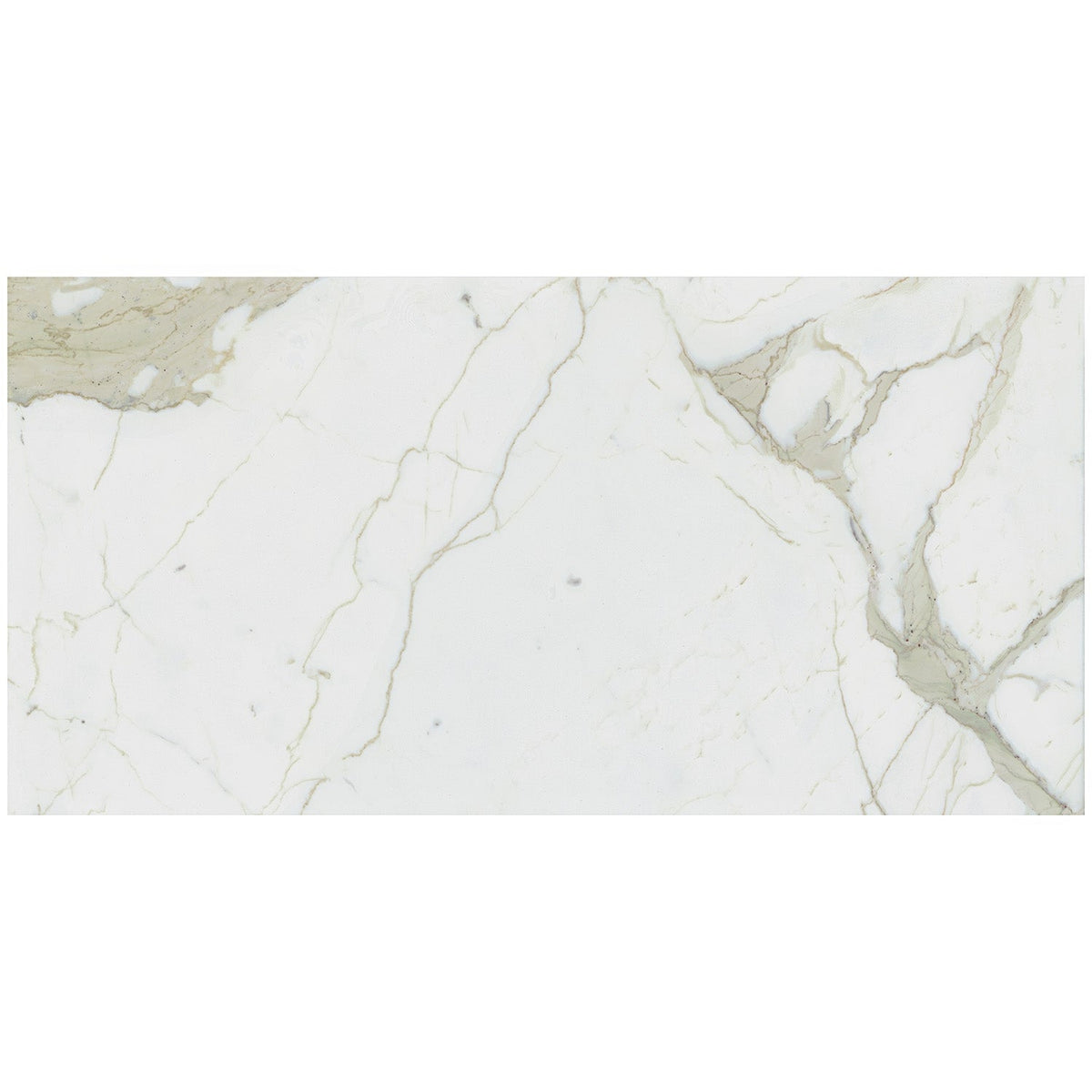 TileBarXL Marmi Slim Calacatta White 30x60 Polished Porcelain Slab