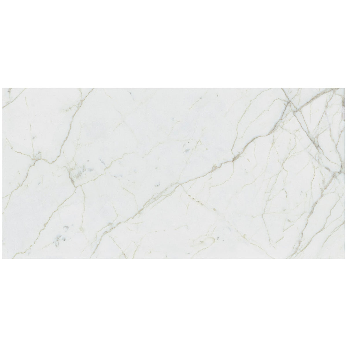 TileBarXL Marmi Slim Calacatta White 30x60 Polished Porcelain Slab