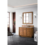 James Martin Vanities Bristol 44" x 40" Saddle Brown Bathroom Vanity Mirror
