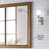 James Martin Vanities Bristol 44" x 40" Saddle Brown Bathroom Vanity Mirror