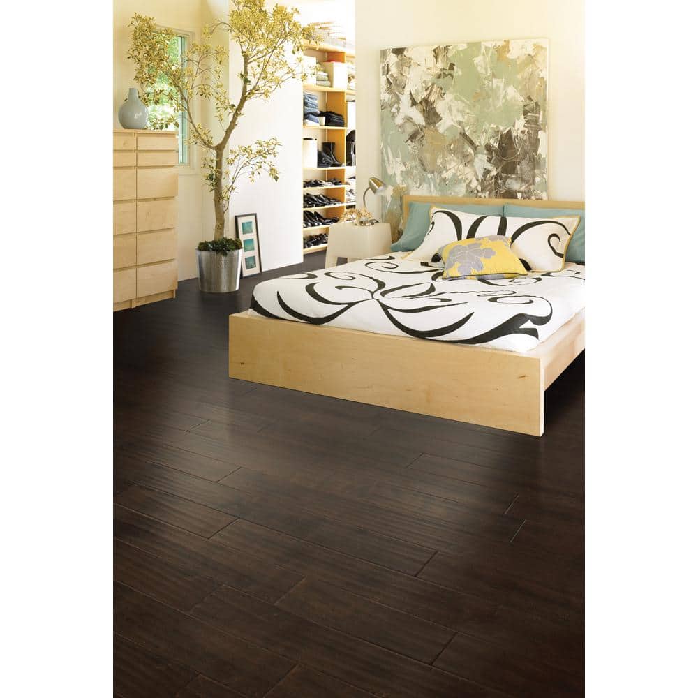 Shaw Fraser Saddle Birch 3/8 In. T X 5 in. W Tongue and Groove Scraped Engineered Hardwood Flooring (29.53 sq.ft./case)