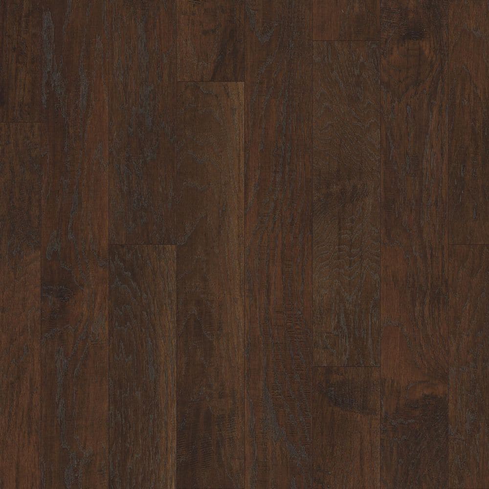 Shaw Western Saddle Hickory 3/8 In. T X 5 in. W Click-Lock Scraped Engineered Hardwood Flooring (29.49 sq.ft./case)