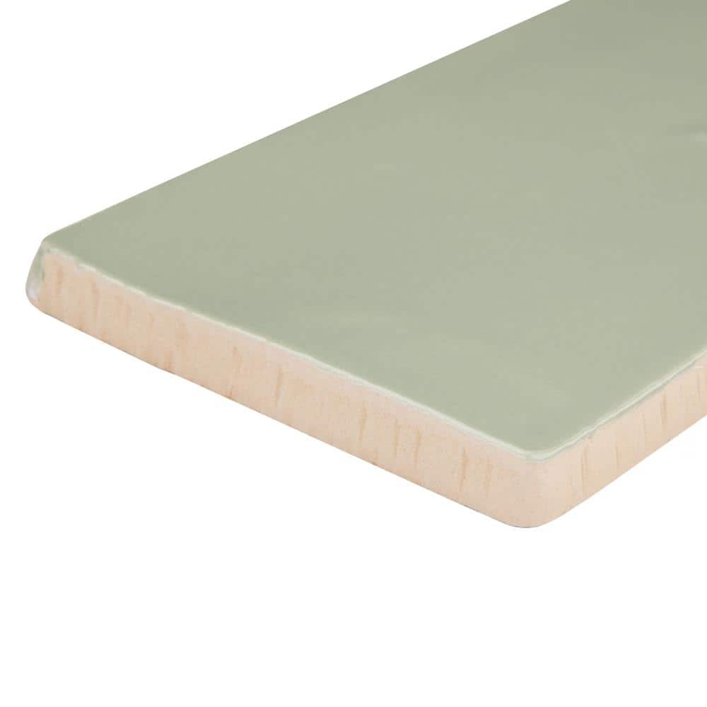 Merola Tile Chester Sage 3 in. x 6 in. Ceramic Wall Subway Tile (6.02 sq. ft. / Case)