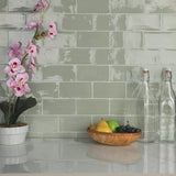 Merola Tile Chester Sage 3 in. x 6 in. Ceramic Wall Subway Tile (6.02 sq. ft. / Case)