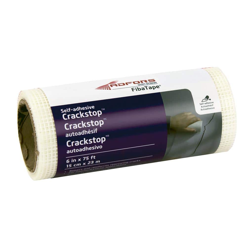 Saint-Gobain ADFORS FibaTape Crack Stop 6 in. x 75 ft. Self-Adhesive Wall Repair Fabric
