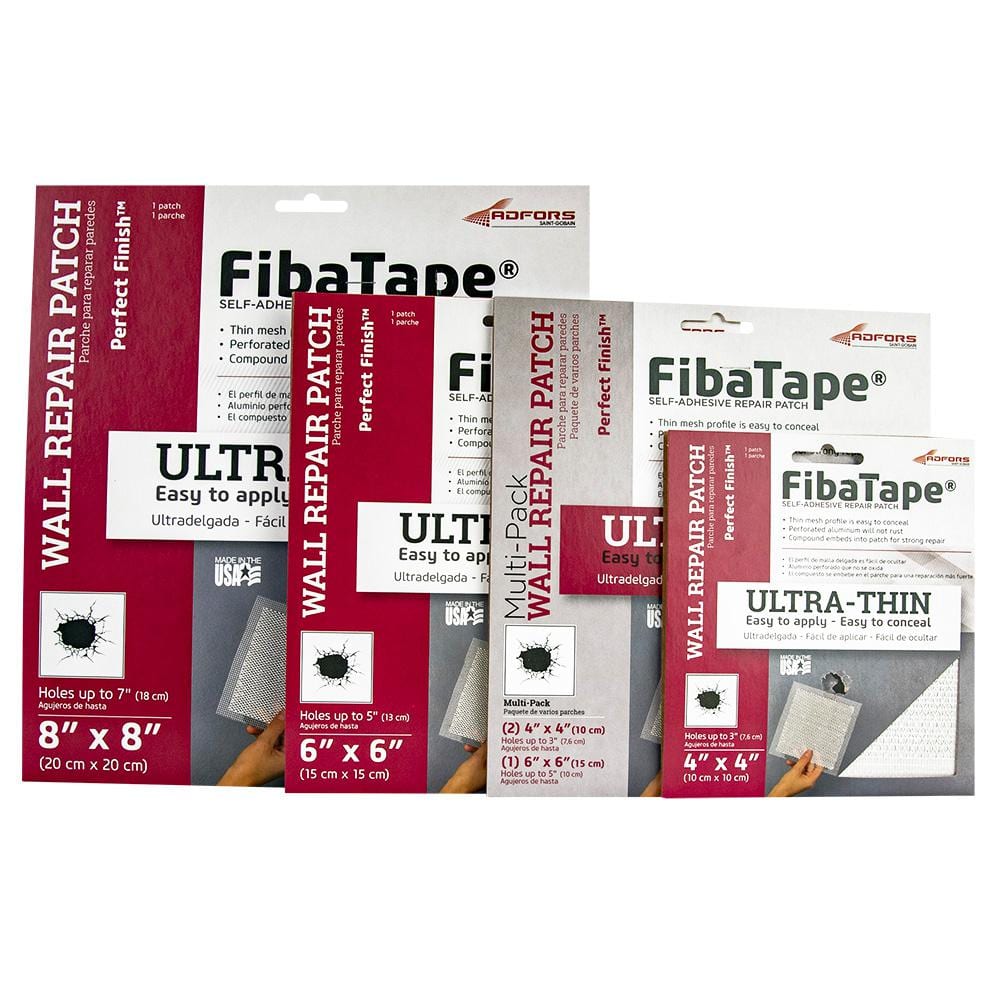 Saint-Gobain ADFORS FibaTape Perfect Finish 8 in. x 8 in. Self-Adhesive Wall Repair Patch