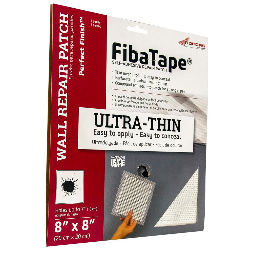 Saint-Gobain ADFORS FibaTape Perfect Finish 8 in. x 8 in. Self-Adhesive Wall Repair Patch