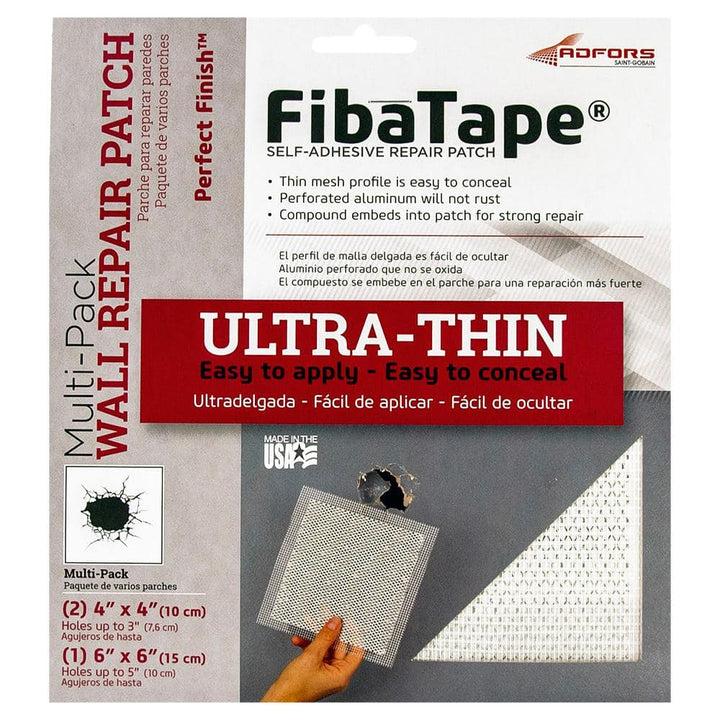 Saint-Gobain ADFORS FibaTape Perfect Finish Multi-Pack Self-Adhesive Wall Repair Patch