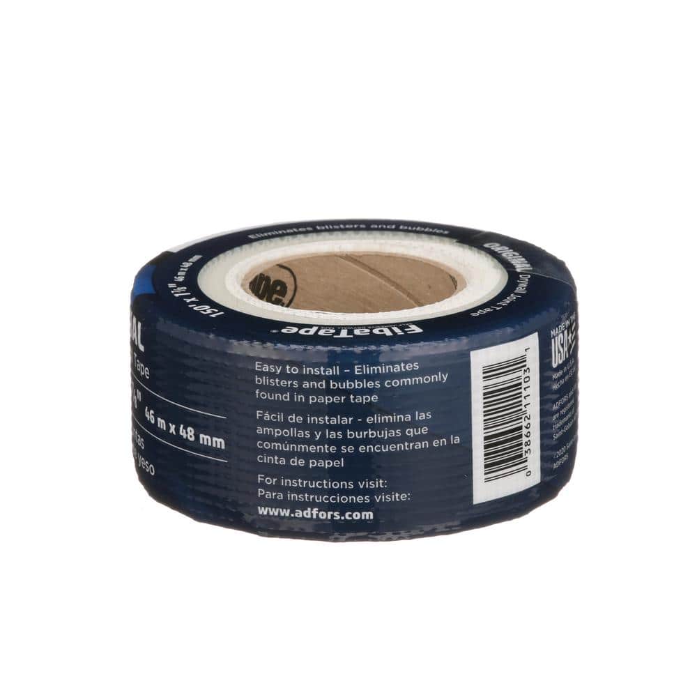 Saint-Gobain ADFORS FibaTape Standard White 1-7/8 in. x 150 ft. Self-Adhesive Mesh Drywall Joint Tape