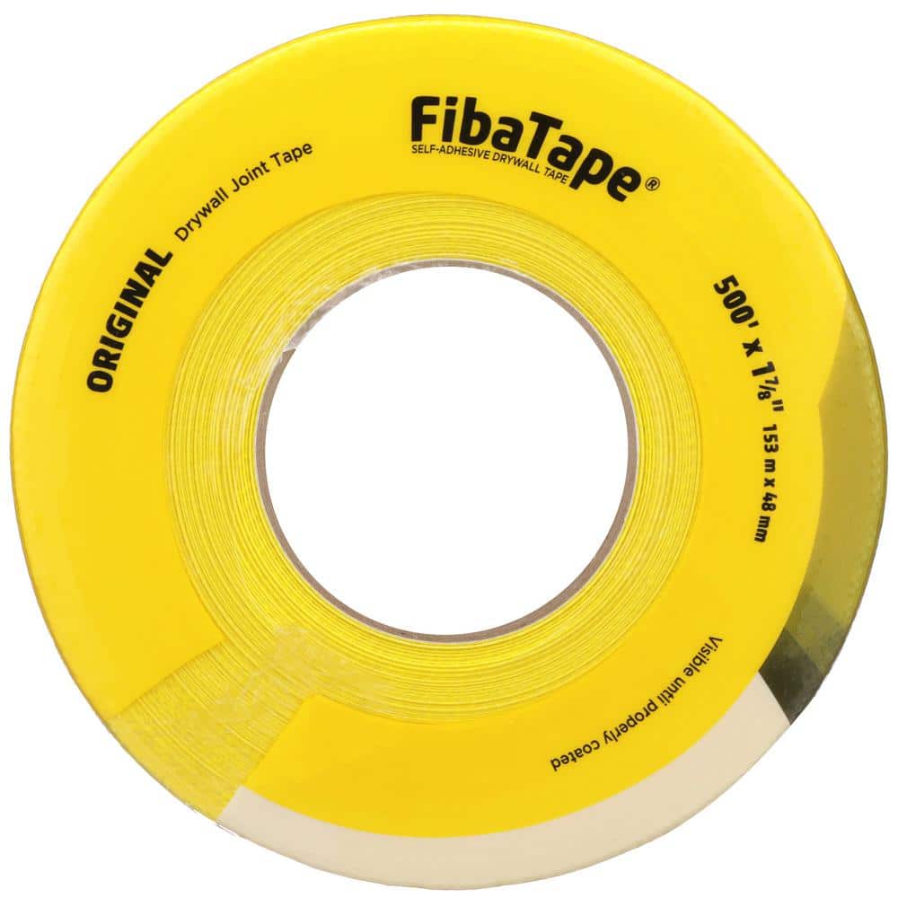 Saint-Gobain ADFORS FibaTape Standard Yellow 1-7/8 in. x 500 ft. Self-Adhesive Mesh Drywall Joint Tape