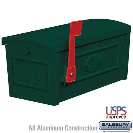 Salsbury Industries 4500 Series Post Style Townhouse Mailbox – Green