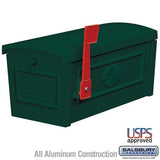 Salsbury Industries 4500 Series Post Style Townhouse Mailbox – Green