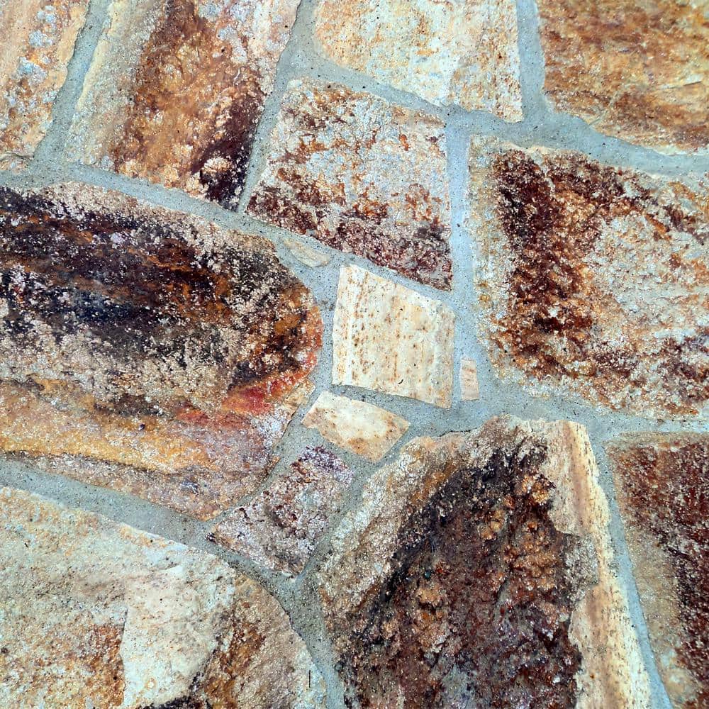 Southwest Boulder & Stone 16 in. x 12 in. x 2 in. 120 sq. ft. Salmon Red Natural Flagstone for Landscape, Gardens and Pathways