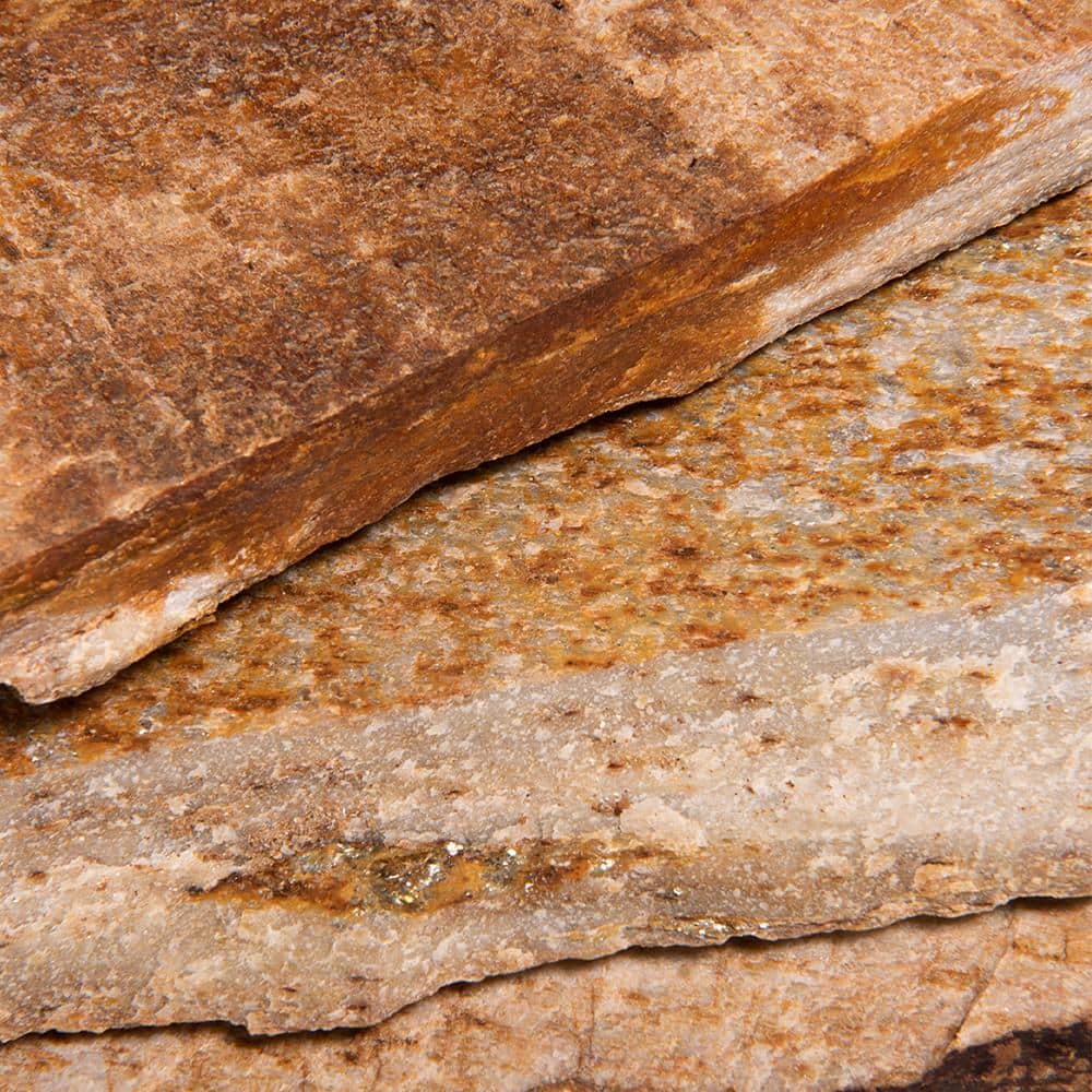 Southwest Boulder & Stone 16 in. x 12 in. x 2 in. 120 sq. ft. Salmon Red Natural Flagstone for Landscape, Gardens and Pathways