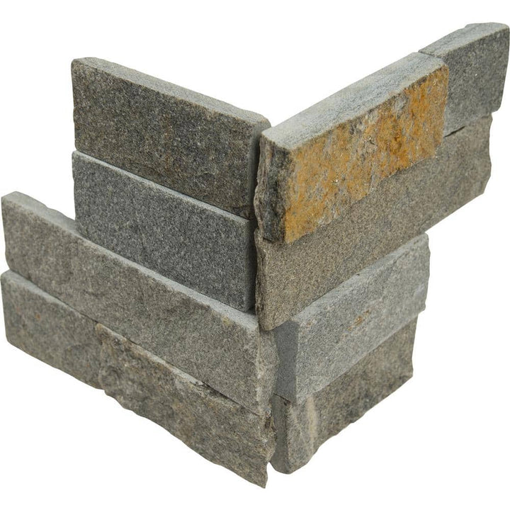 MSI Salvador Grey Ledger Corner 6 in. x 6 in. Natural Quartzite Wall Tile (9 sq. ft. / Case)