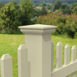 Barrette Outdoor Living 4 in. x 4 in. Vinyl Sand New England Post Top