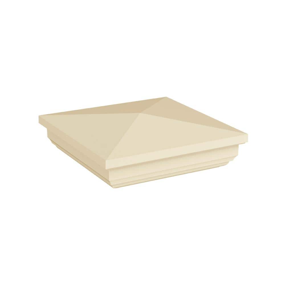 Barrette Outdoor Living 4 in. x 4 in. Vinyl Sand New England Post Top