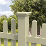 Barrette Outdoor Living 4 in. x 4 in. Vinyl Sand New England Post Top