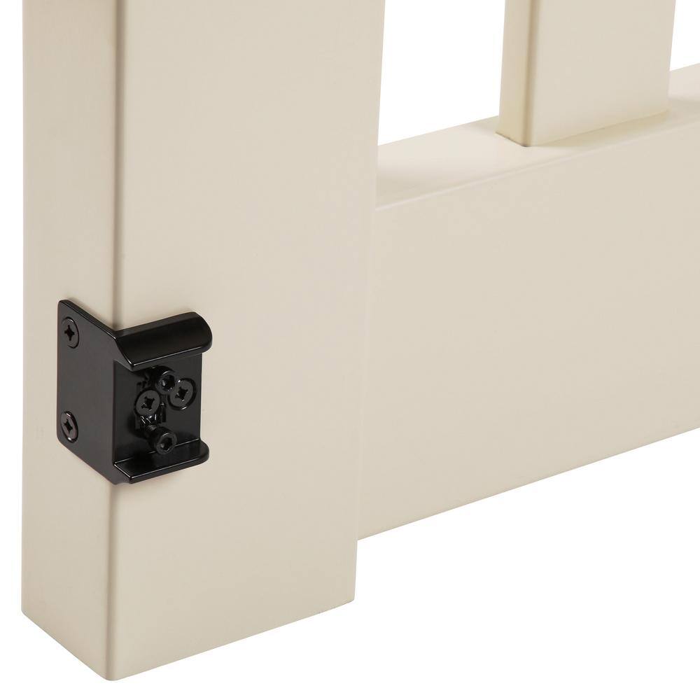 Barrette Outdoor Living Kettle Scallop 4 ft. W x 4 ft. H Sand Vinyl Un-Assembled Fence Gate