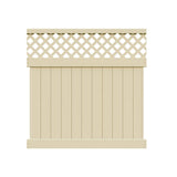 Barrette Outdoor Living Valley 6 ft. H x 6 ft. W Sand Vinyl Semi-Privacy Fence Panel (Unassembled)